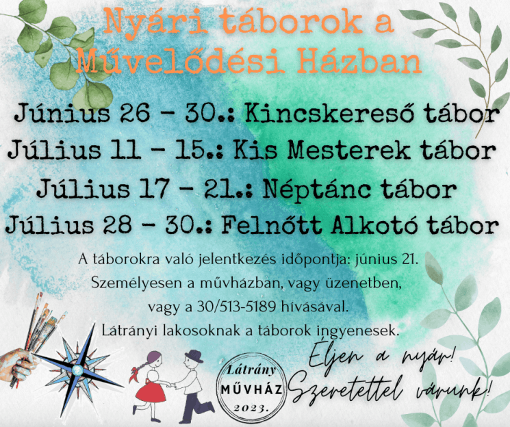 Látrány programok 2023. Fesztiválok, események, rendezvények