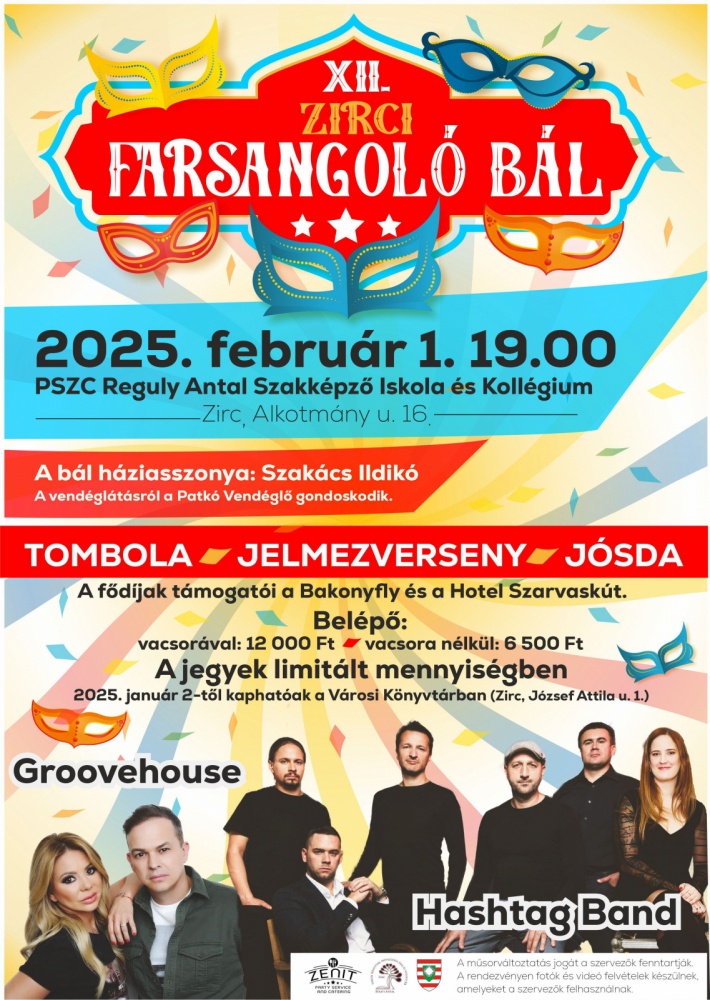 Farsangi bál Zirc 2025
