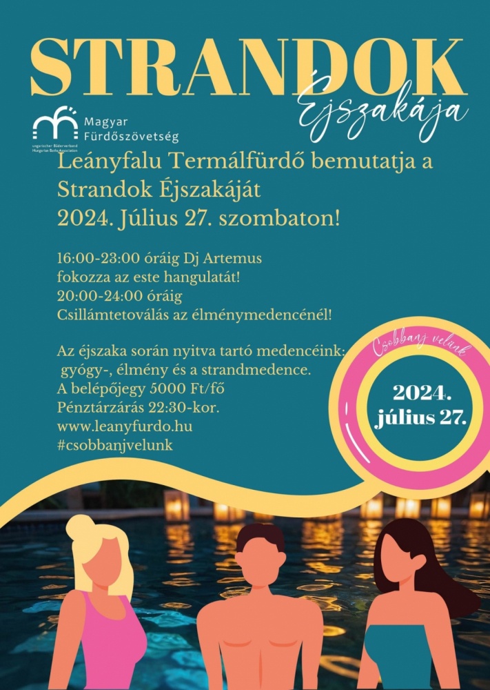 Strandok Éjszakája Leányfalu 2024