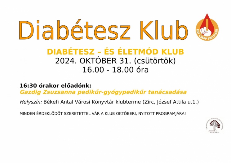 Életmód Klub Zirc. Diabétesz Klub