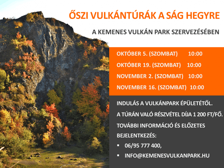 Vulkántúra Celldömölk 2024. Geológiai túra, fedezzük fel a Ság hegy titkait a Kemenes Vulkánparkból