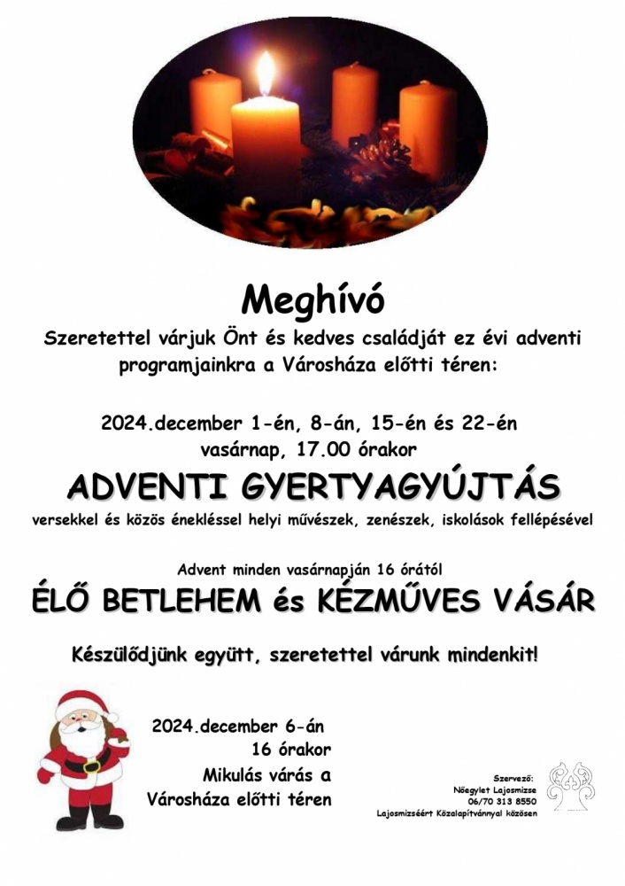 Advent Lajosmizse 2024
