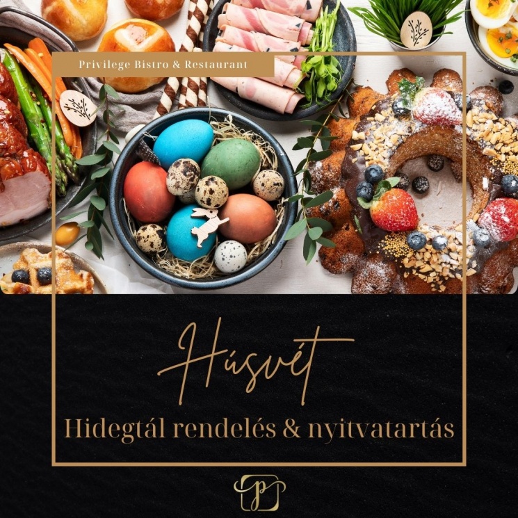 Húsvéti tál rendelés Csömör 2025. Különleges húsvéti hidegtálak a Privilége Bistroban