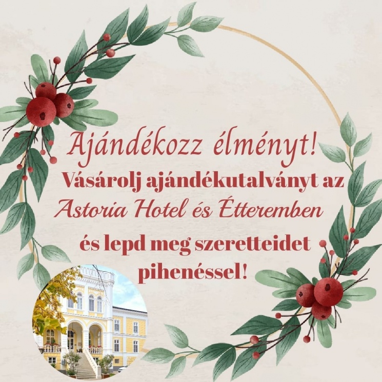 Ajándékutalvány karácsonyra. Ajándékozz élményt szeretetteidnek Balaton parti szállodában