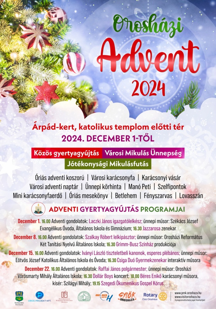 Advent és Karácsony Orosháza 2024