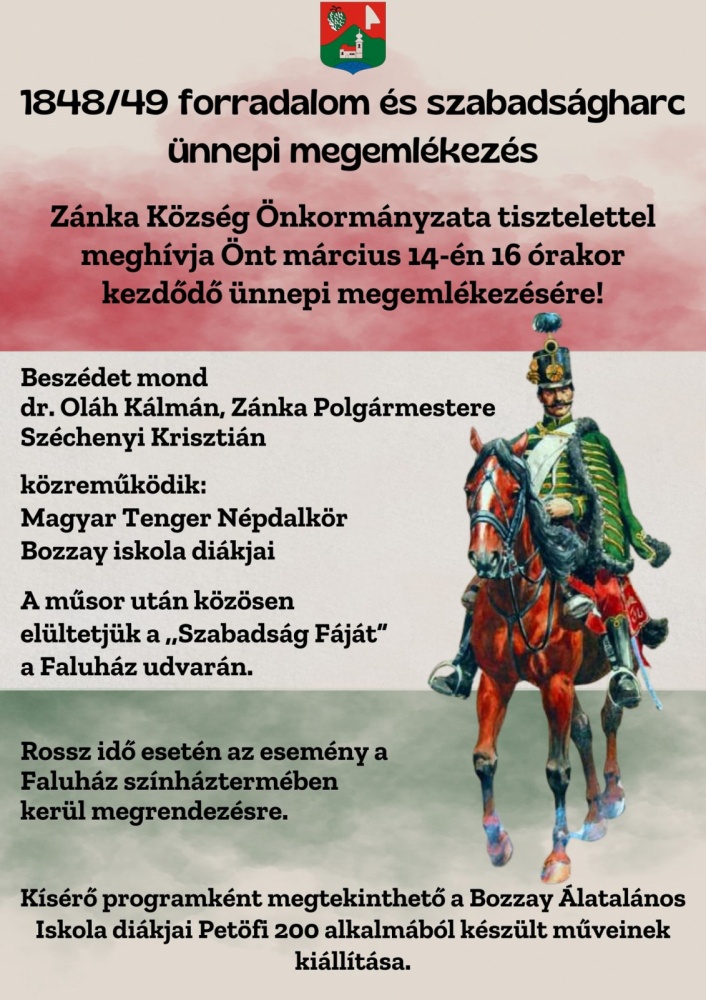 2025. Március 15. Zánka. Ünnepi megemlékezés