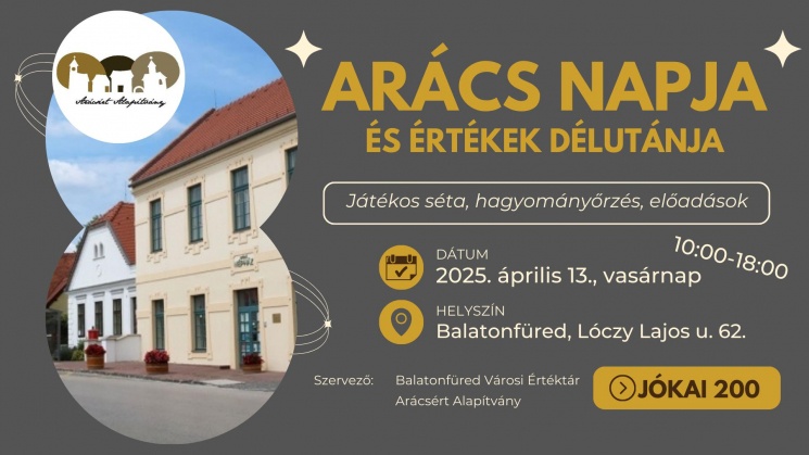 Arács Napja és Értékek Délutánja 2025 Balatonfüred