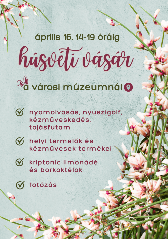 Húsvéti vásár Ajka 2025. Egyedi kézműves termékek és helyi termelők finomságai