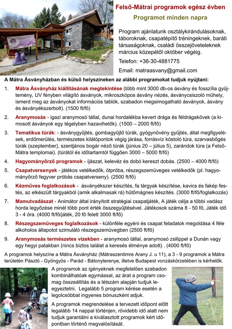 Mátra Ásványház Múzeum és Ásványbolt