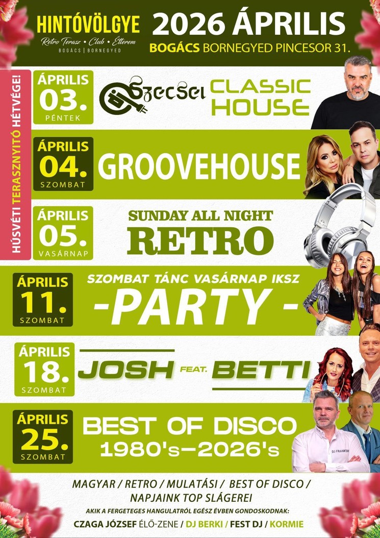 Hintóvölgye Retro Terasz Club & Étterem Bogács Bornegyed