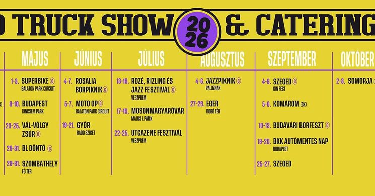 Food Truck Show 2026 - Események, rendezvények