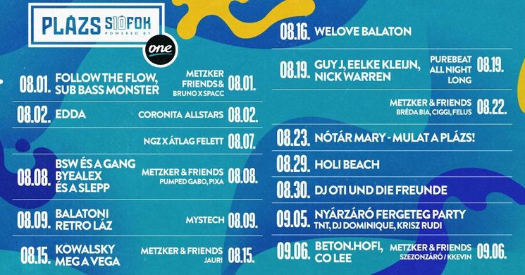Plázs Siófok programok 2025. Események, rendezvények, fesztiválok a Siófoki Nagystrandon