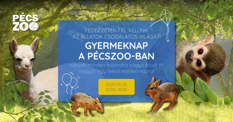 Pécsi Gyereknap a Pécsi Állatkertben 2025