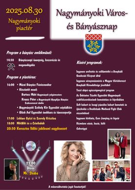 Nagymányok Város- és Bányásznap 2025