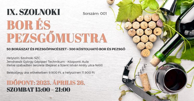Szolnoki Bor és Pezsgőmustra 2025