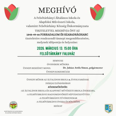2026. március 15. Felsőtárkány - Ünnepi megemlékezés
