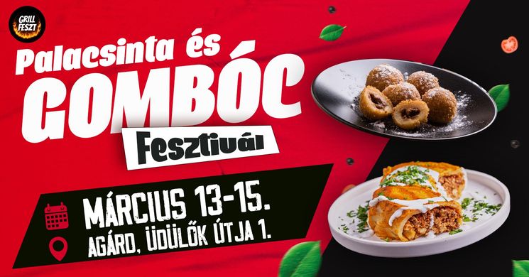Gombóc Fesztivál Agárd 2026 - Gombóc és Palacsinta Fesztivál programok, dátum és tudnivalók