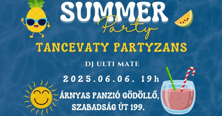 Gödöllői buli 2025. Nyárindító party a Tancevaty Partyzans zenekarral