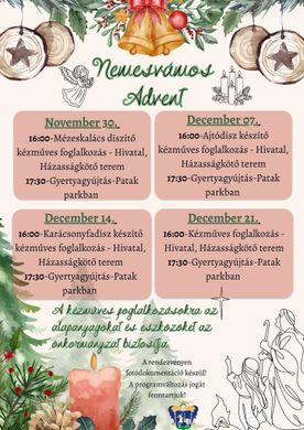 Nemesvámos programok 2025. Események, rendezvények