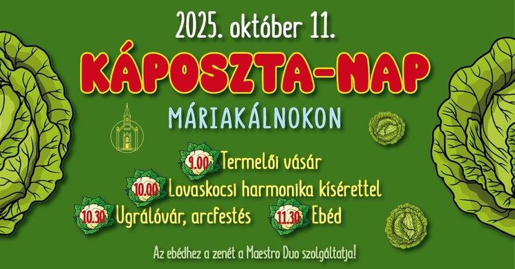 Káposzta-nap 2025. Máriakálnok
