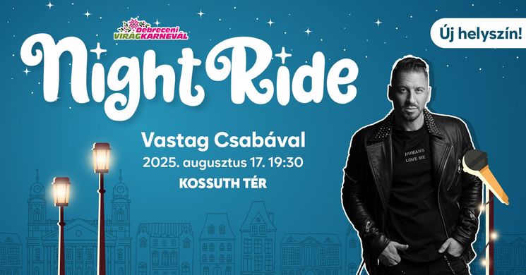 Night Ride 2025 Debrecen. Éjszakai Kerékpáros felvonulás