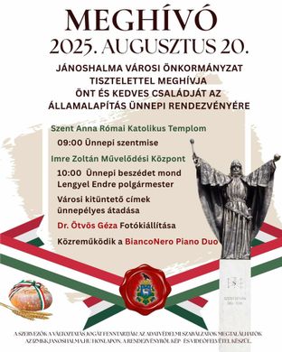 2025. augusztus 20. Jánoshalma. Államalapítás ünnepe