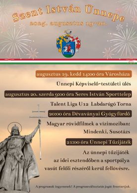 Szent István- nap Dévaványa 2025