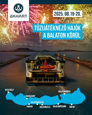 Balatonfüred tűzijátéknéző hajó 2025. augusztus 20.