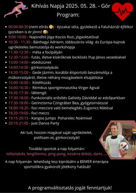 Kihívás Napja Bő 2025