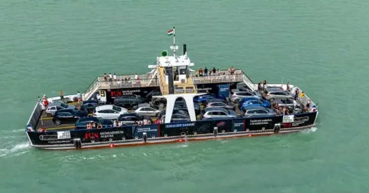 Balatoni komp 2026 - Kompátkelés Tihany - Szántód között