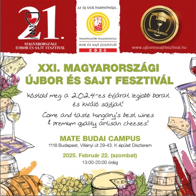 Magyarországi Újbor- és Sajtfesztivál Budapest 2023