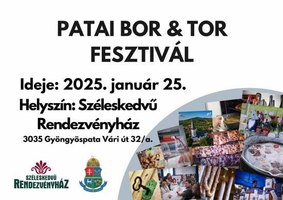 Patai Bor & Tor Fesztivál 2025 Gyöngyöspata