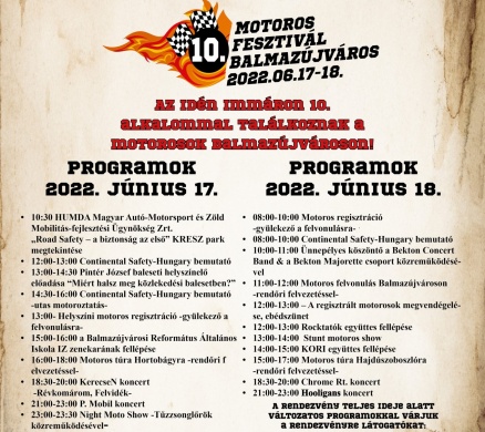 Motoros Fesztivál Balmazújváros 2022