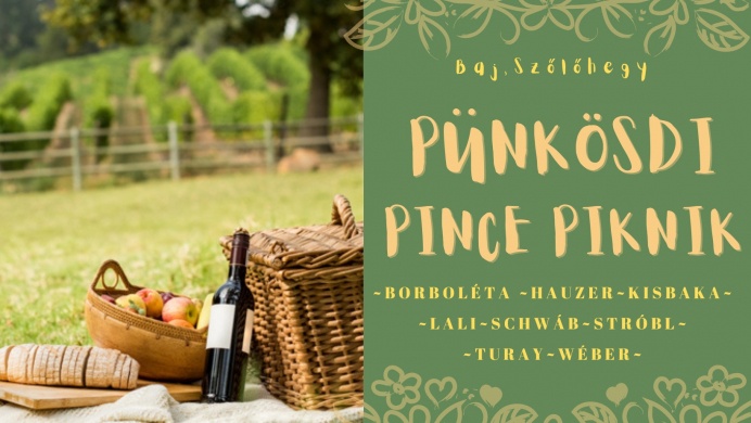 Nyitott Pincenapok  Baj 2024. Pünkösdi Pince Piknik a Baji Szőlőhegyen