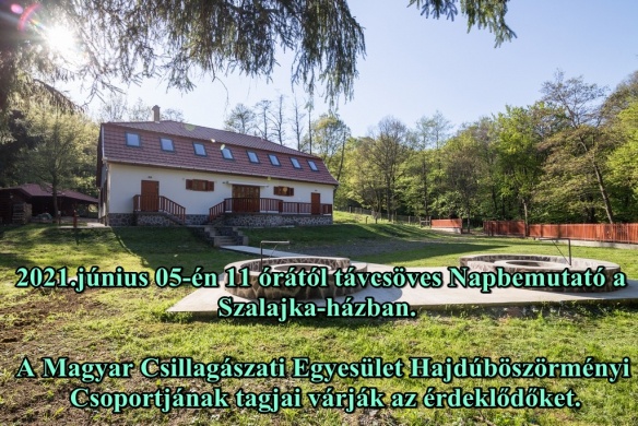 Csillagászati bemutató és előadás. Távcsöves Napbemutató