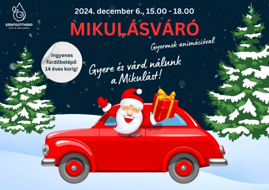 Mikulás party Szentgotthárd 2024. Mikulásváró animációs programok