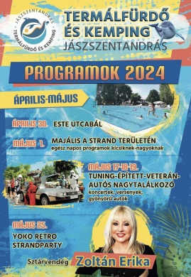Strand party 2024 Jászszentandrás, YOKO Retro Strandparty, retro disco a fürdőben