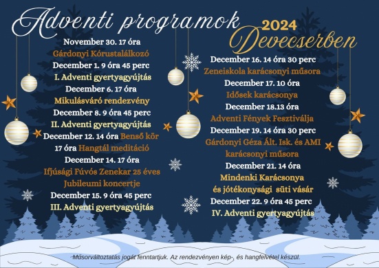Devecseri Advent 2024