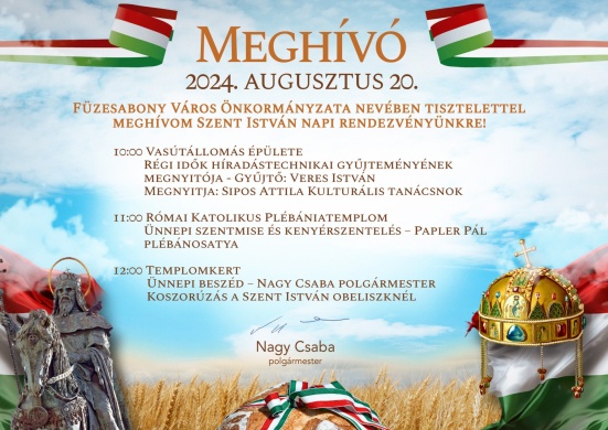 2024. Augusztus 20. Füzesabony. Szent István-nap