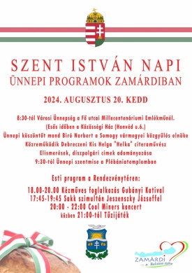 2024. augusztus 20. Zamárdi. Szent István-napi ünnepi programok