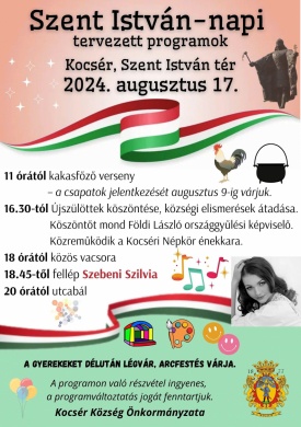 Szent István-nap Kocsér 2024
