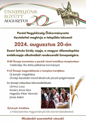 Parád 2024. augusztus 20. Szent István-napi ünnepség