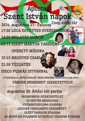 Szent István- napok Apostag 2024