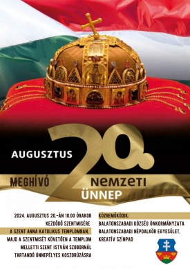 Augusztus 20. Balatonszabadi. Nemzeti ünnep