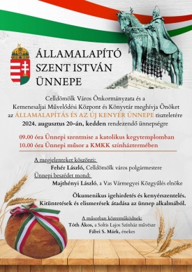 2024. augusztus 20. Celldömölk. Államalapító Szent István király ünnepe