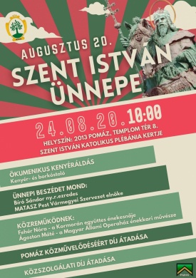2024. Augusztus 20. Pomáz. Szent István ünnepe