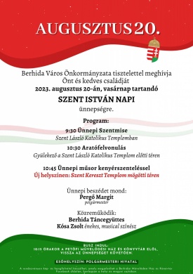 2023. Augusztus 20 Berhida, Szent István-napi ünnepség
