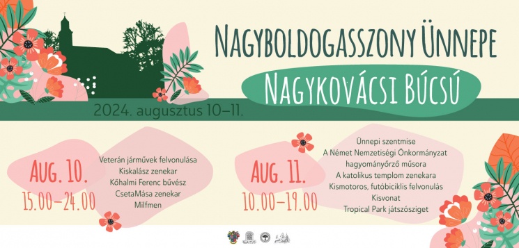 Nagykovácsi Búcsú 2024. Nagyboldogasszony Ünnepe