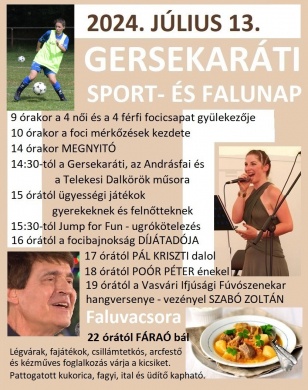 Falunap Gersekarát 2024. Sport-és falunap