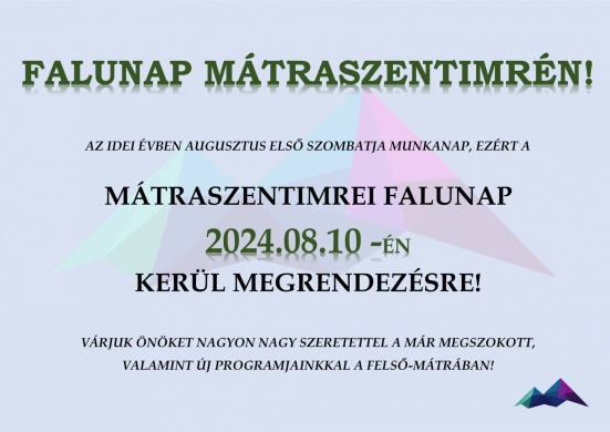 Falunap Mátraszentimre 2024